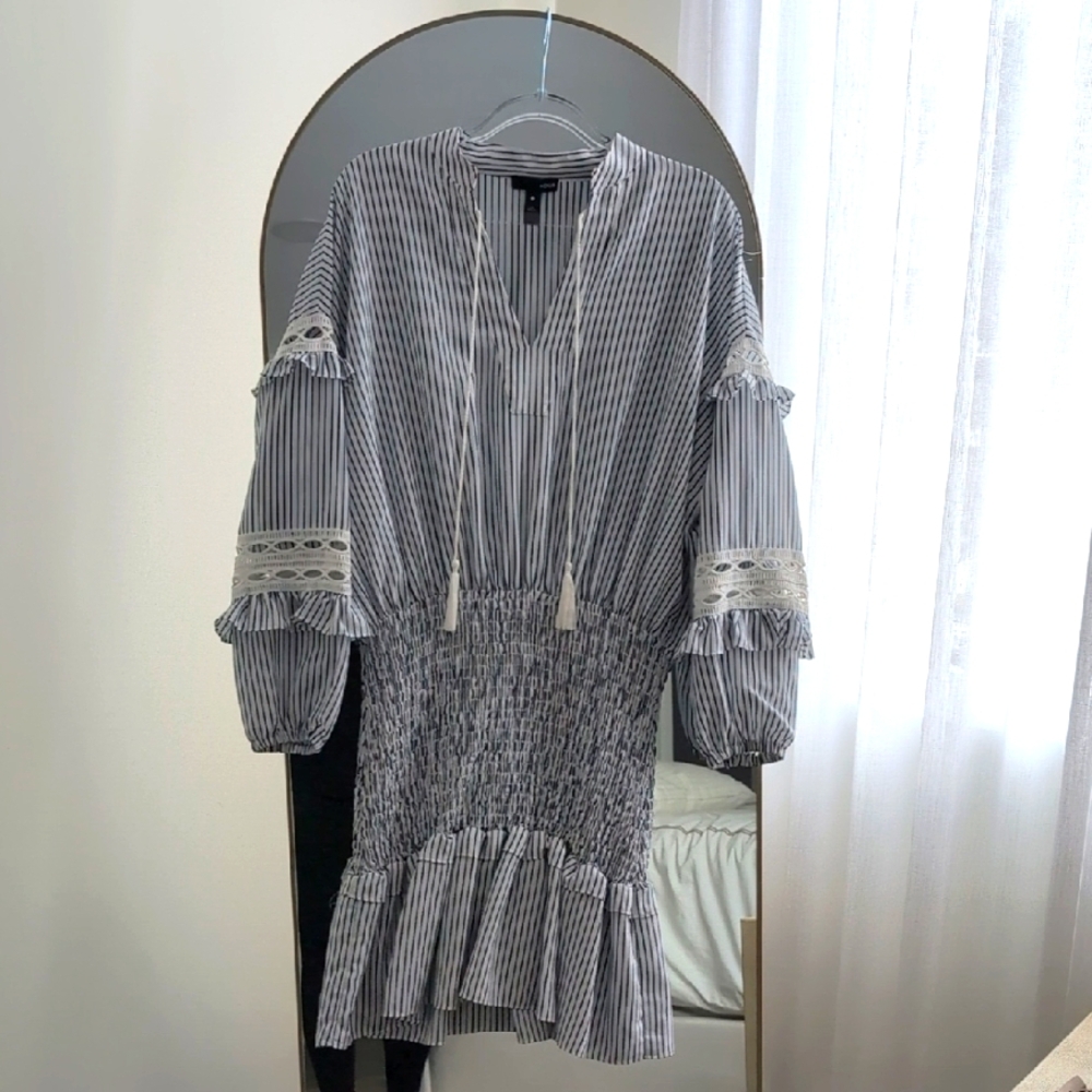 Aqua Striped Dress